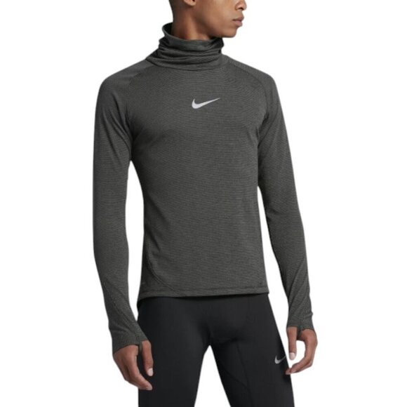 Nike AeroReact Long Sleeve Cowl Running Shirt - Picture 2 of 10